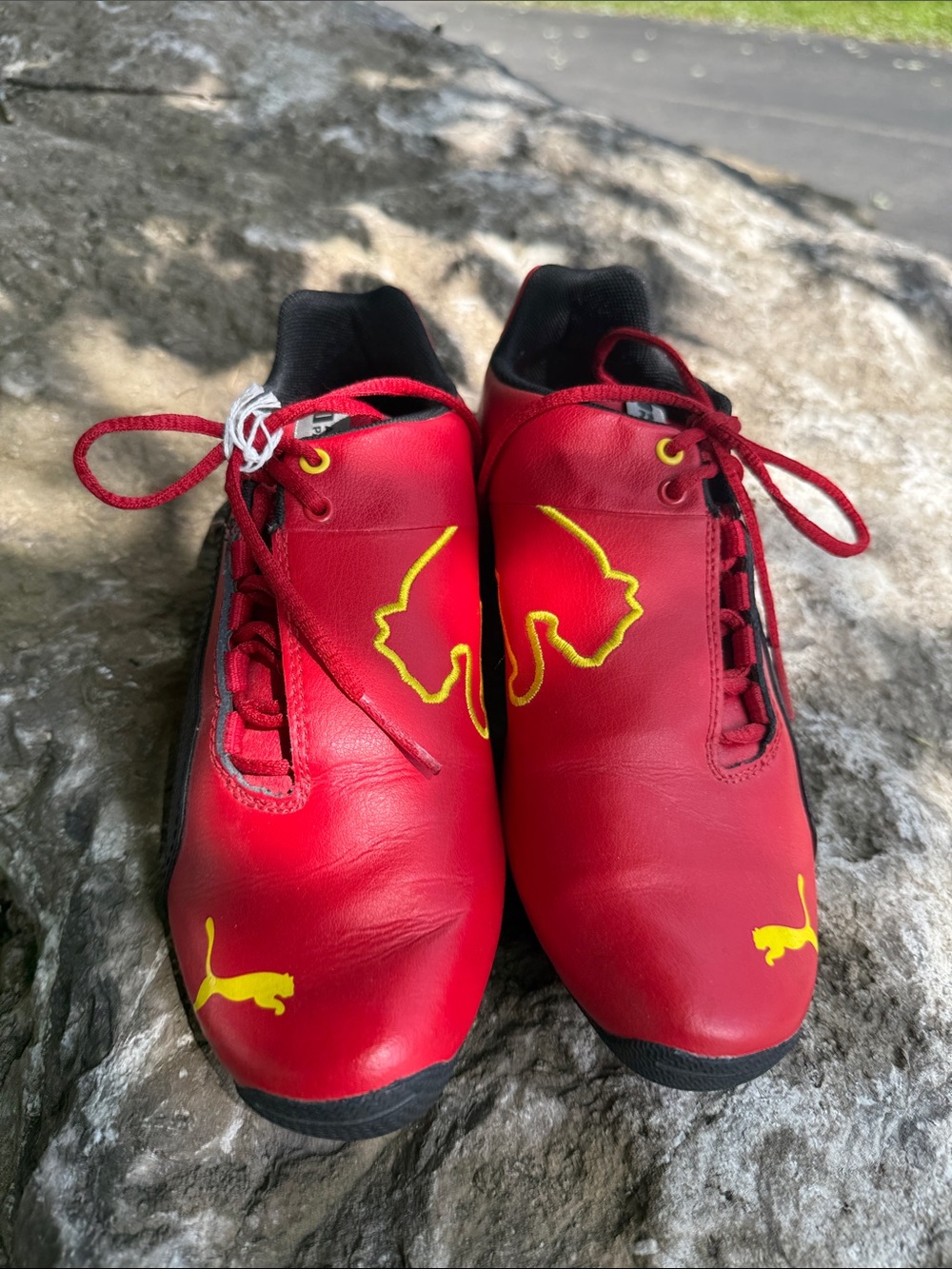 Puma Red and Yellow women’s Motorsport-Style Sneakers